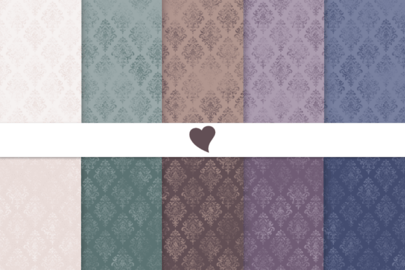 Download Moody Tones Damask Seamless Pattern - Moody tones Collection
