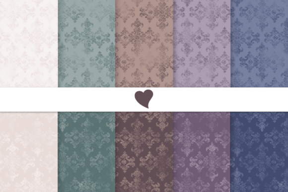 Download Moody Tones Damask Seamless Pattern - Premium Resources