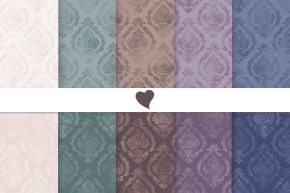 Download Moody Tones Damask Seamless Pattern - Premium Resources