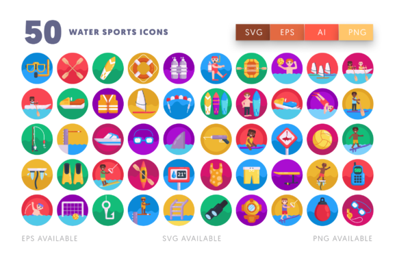 Download 50 Water Sports Icons - Premium Resources