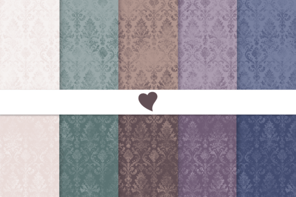 Download Moody Tones Damask Seamless Pattern - Premium Resources